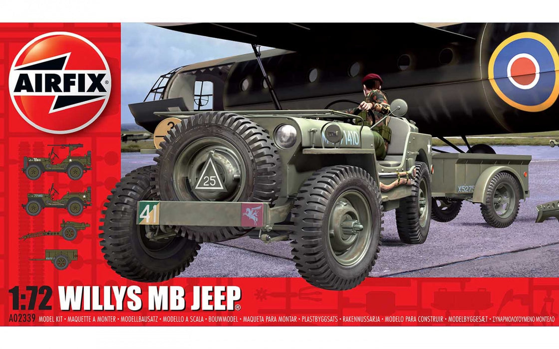 AIRFIX Models A02339 1/72 Willys MB Jeep Model Kit