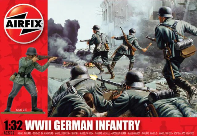 AIRFIX Models A02702 1/32 WWII German Infantry Figures Model Kit