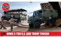 AIRFIX Models A03306A 1/76 WWII 3-Ton G.S. And Troop Trucks Model Kit