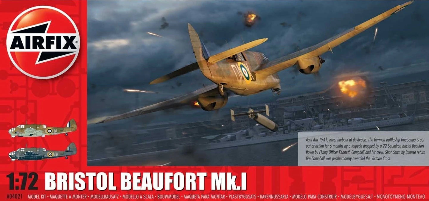 AIRFIX Models A04021 1/72 Bristol Beaufort Mk.I Model Aircraft Kit