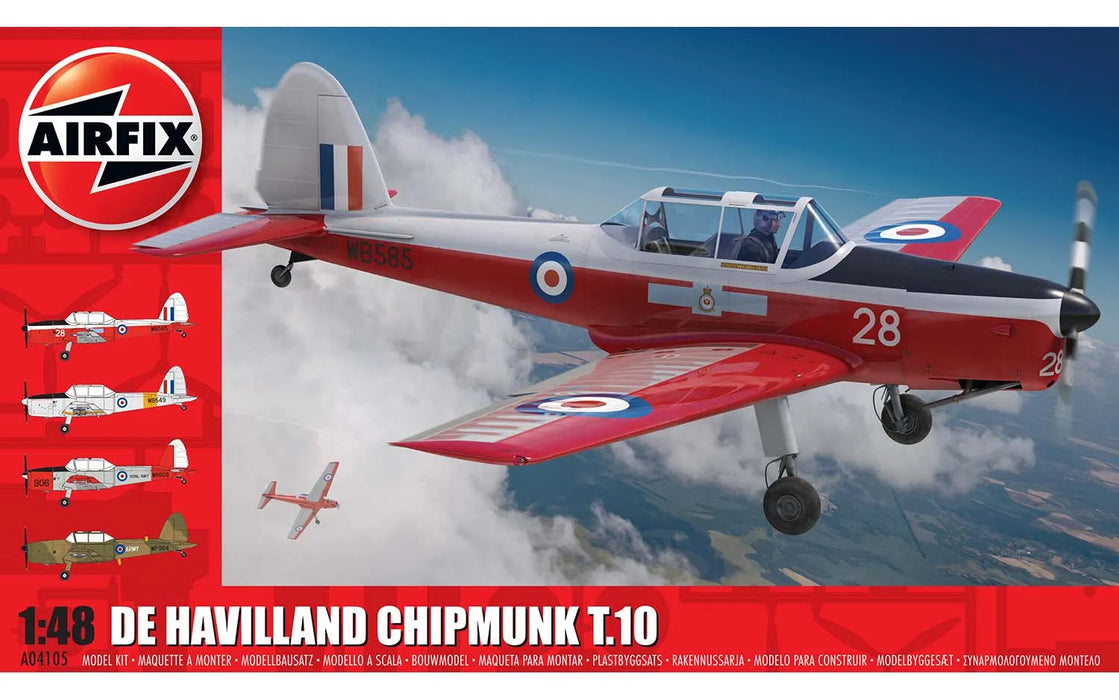 AIRFIX Models A04105 1/48 De Havilland Chipmunk T.10 Model Aircraft Kit