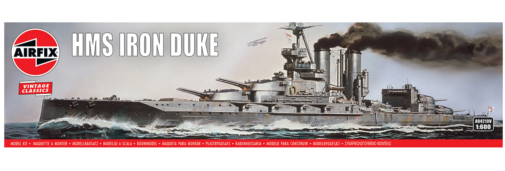 AIRFIX Models A04210V 1/600 HMS Iron Duke WWI British Battleship Model Ship Kit