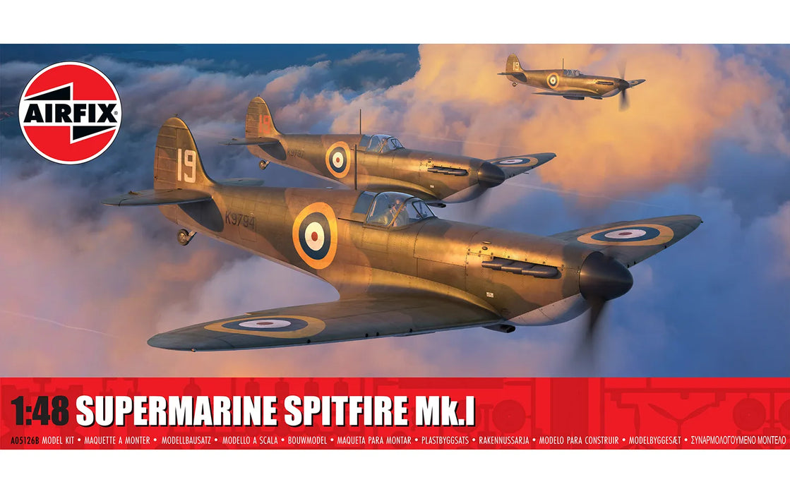 AIRFIX Models A05126B 1/48 Supermarine Spitfire Mk.I Model Aircraft Kit