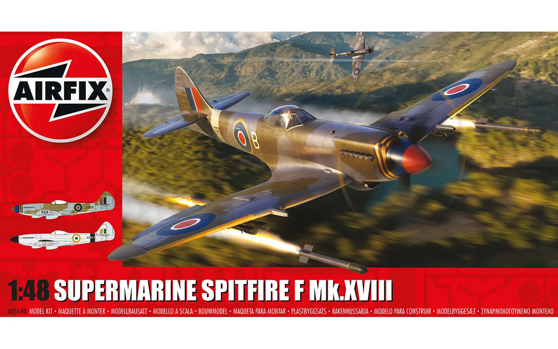 AIRFIX Models A05140 1/48 Supermarine Spitfire F Mk.XVIII Model Aircraft Kit