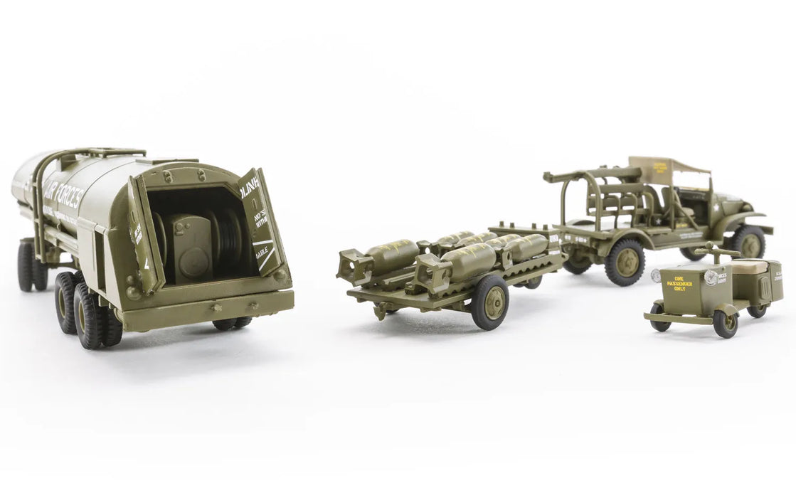 AIRFIX Models A06304 1/72 WWII USAAF Bomber Re-Supply Vehicle Set Model Kit