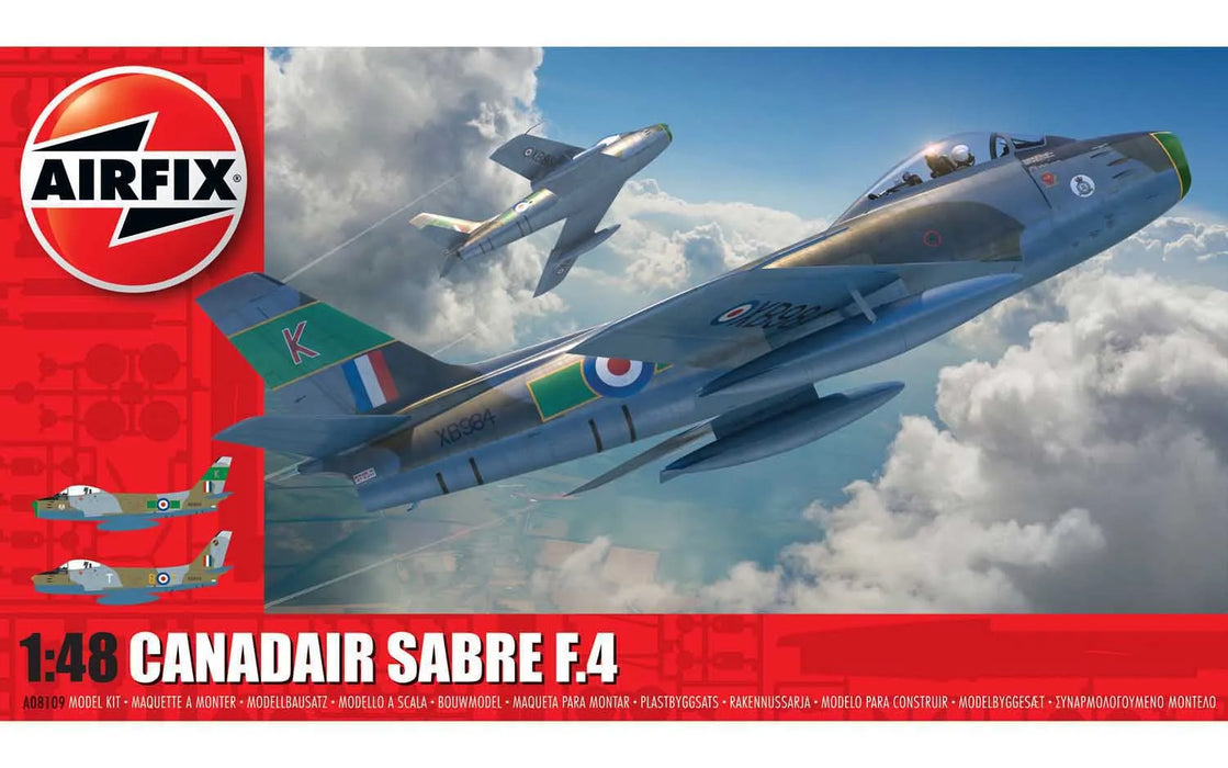 AIRFIX Models A08109 1/48 Canadair Sabre F.4 Jet Model Aircraft Kit