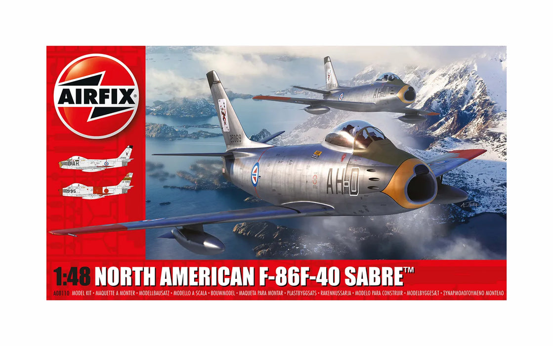 AIRFIX Models A08110 1/48 North American F-86F-40 Sabre Jet Model Aircraft Kit