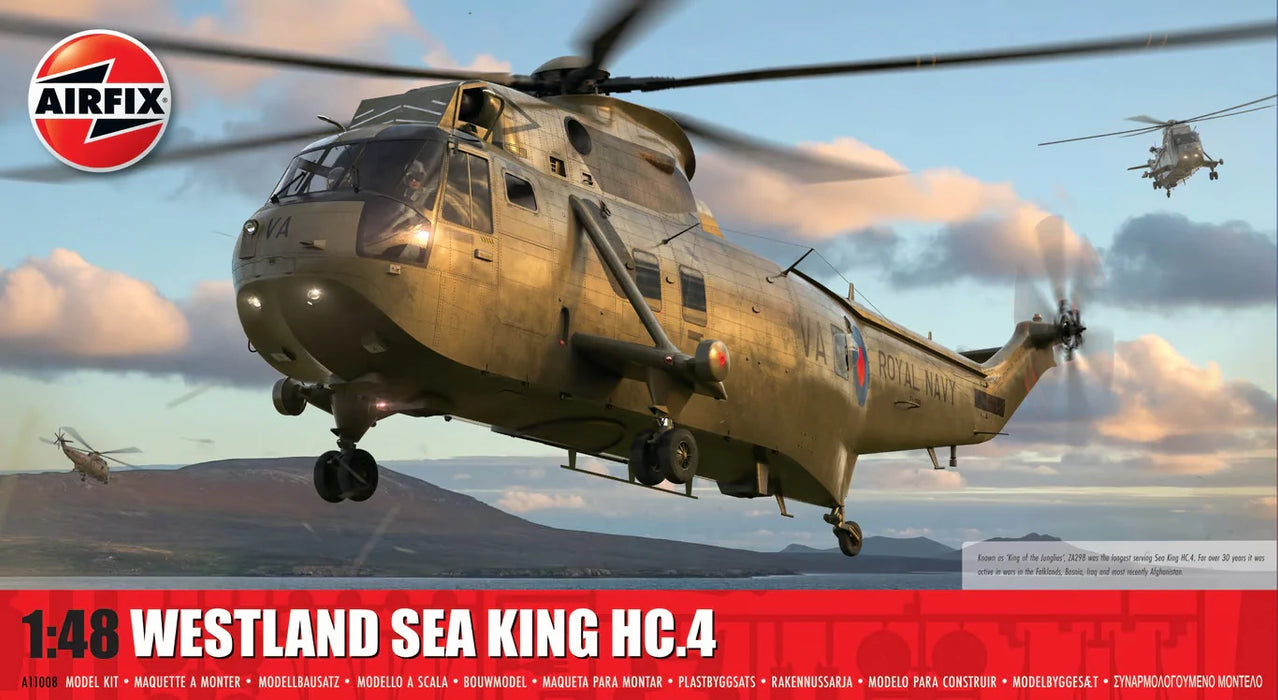 AIRFIX Models A11008 1/48 Westland Sea King HC.4 Helicopter Model Kit