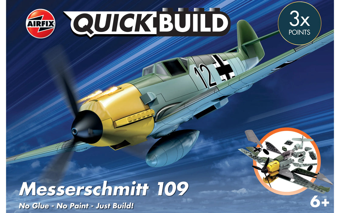 AIRFIX Models J6001 Quick Build Messerschmitt Bf109 Fighter (Snap)