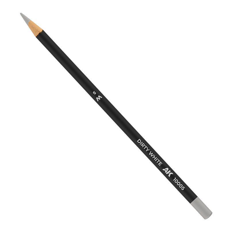 AK Interactive 10005 Weathering Pencils - Dirty White (Box of 5)