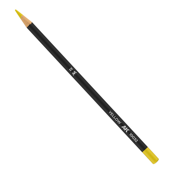 AK Interactive 10032 Weathering Pencils - Yellow (Box of 5)
