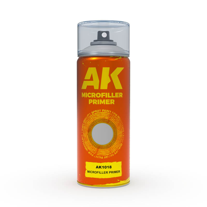 AK Interactive 1018 Microfiller Primer Lacquer Spray 150ml
