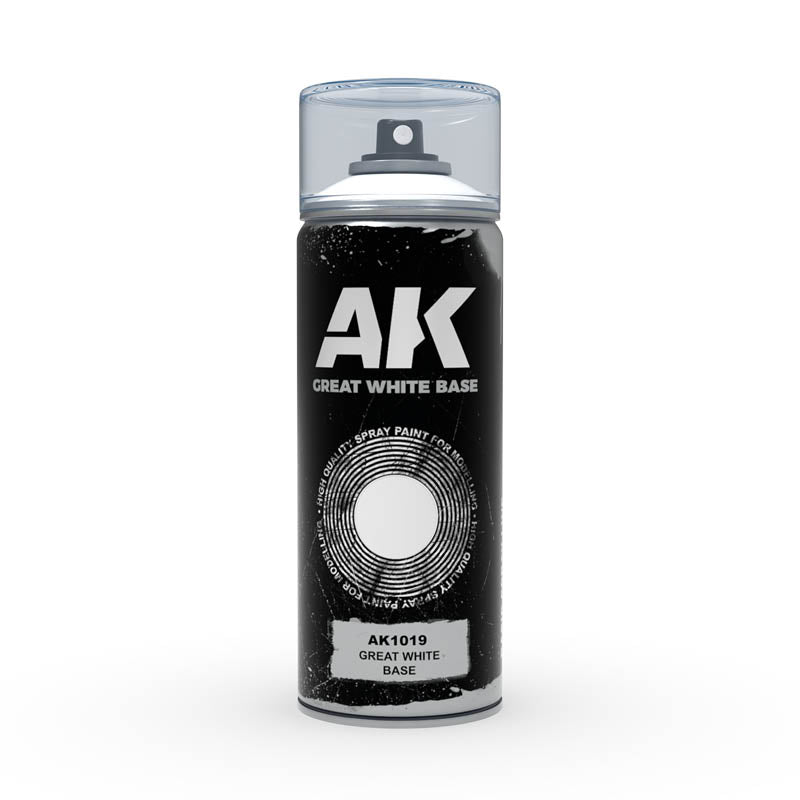 AK Interactive 1019 Great White Base Lacquer Spray 150ml