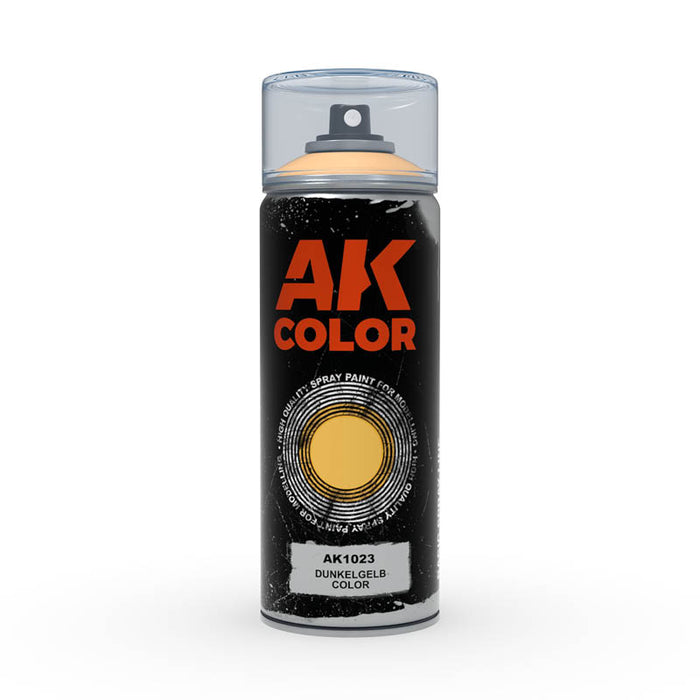 AK Interactive 1023 Dark Yellow (Dunkelgelb) Lacquer Spray 150ml