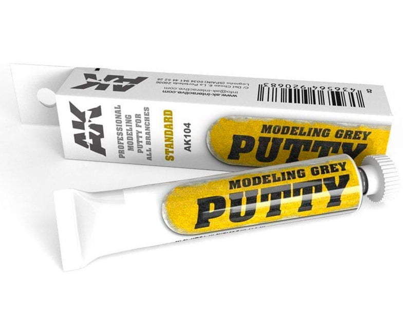 AK Interactive 104 Grey Acrylic Modeling Standard Putty 20ml Tube
