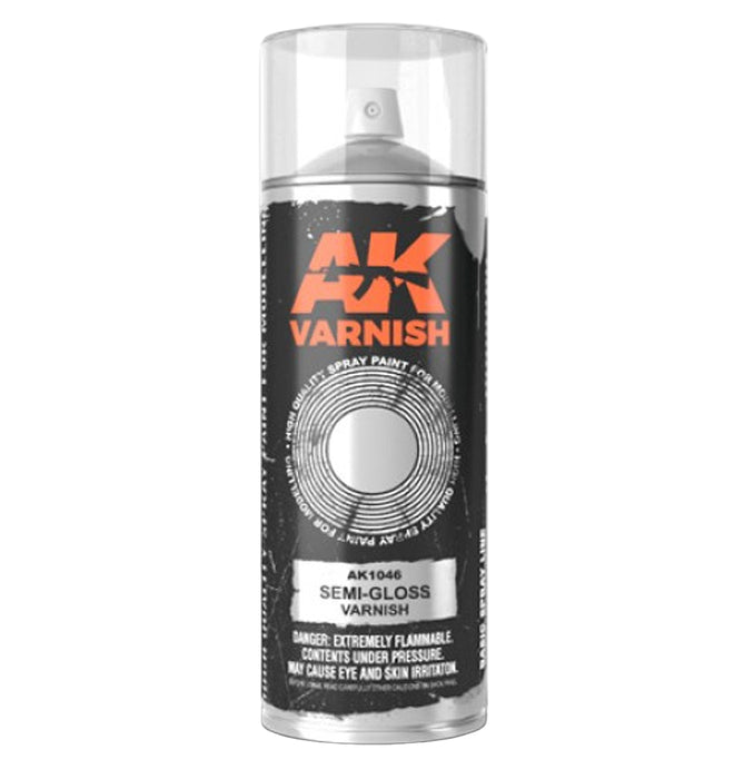AK Interactive 1046 Semi-Gloss Varnish Lacquer Spray 400ml