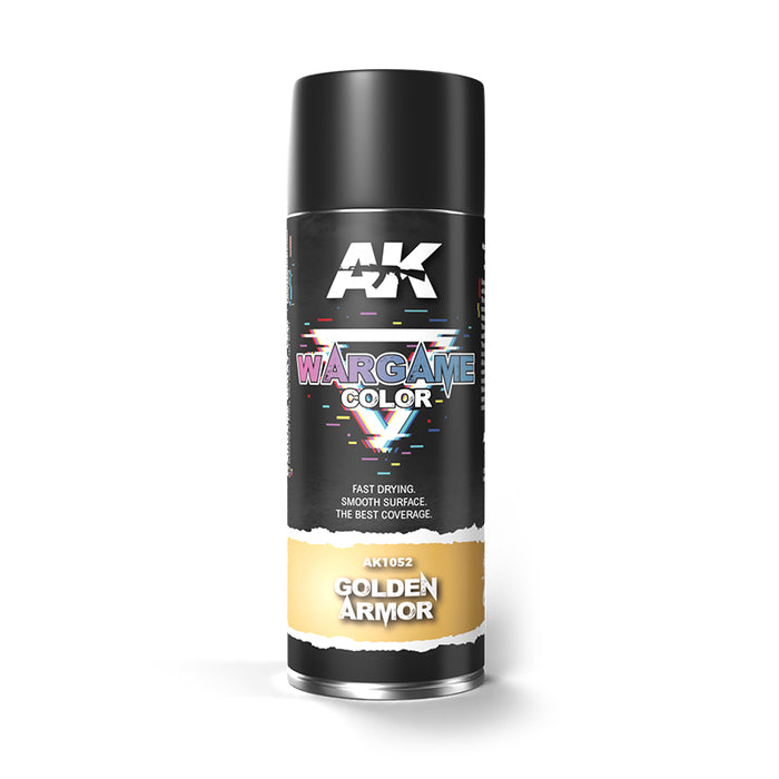 AK Interactive 1052 Wargame Color: Golden Armor Spray 400ml