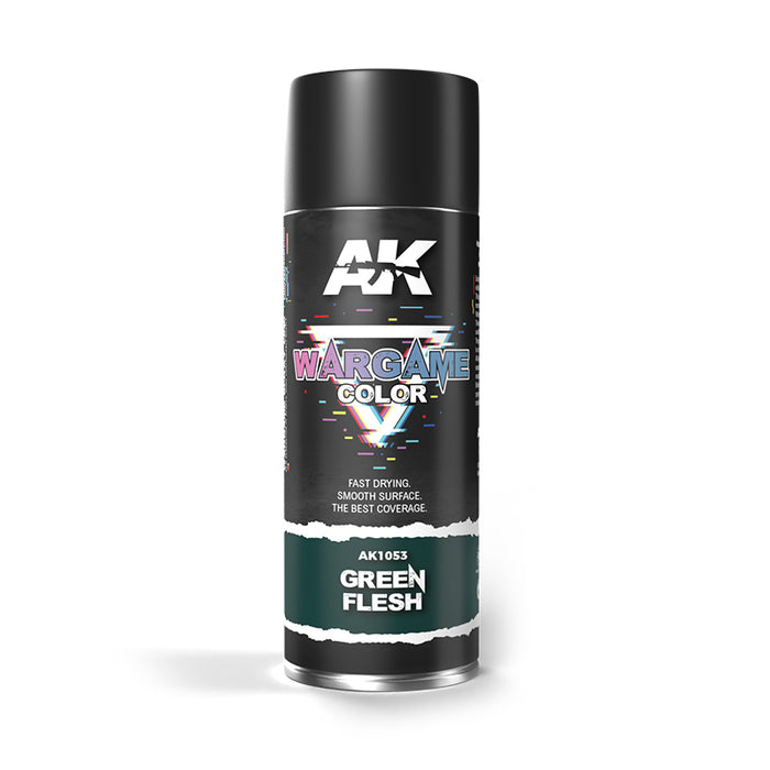 AK Interactive 1053 Wargame Color: Green Flesh Spray 400ml