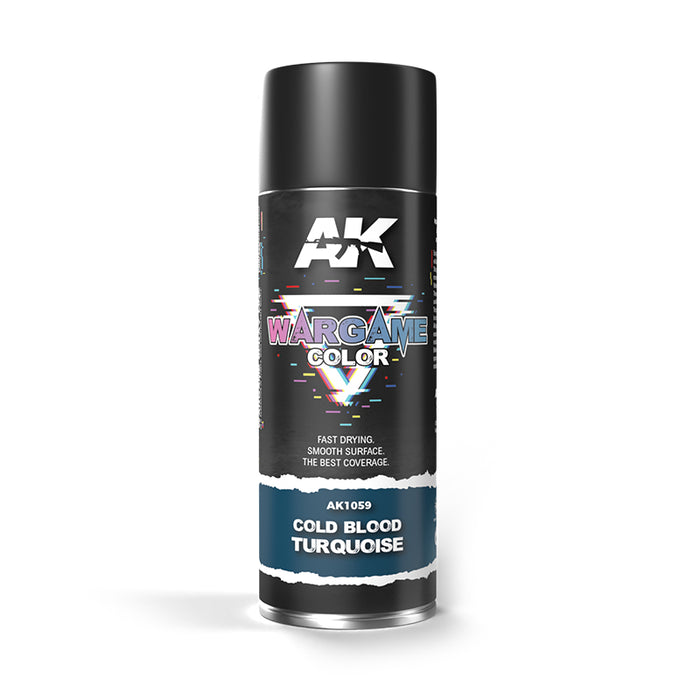 AK Interactive 1059 Wargame Color: Cold Blood Turquoise Spray 400ml