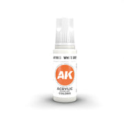 AK Interactive 11003 White Grey Acrylic 3G Paint 17ml Bottle