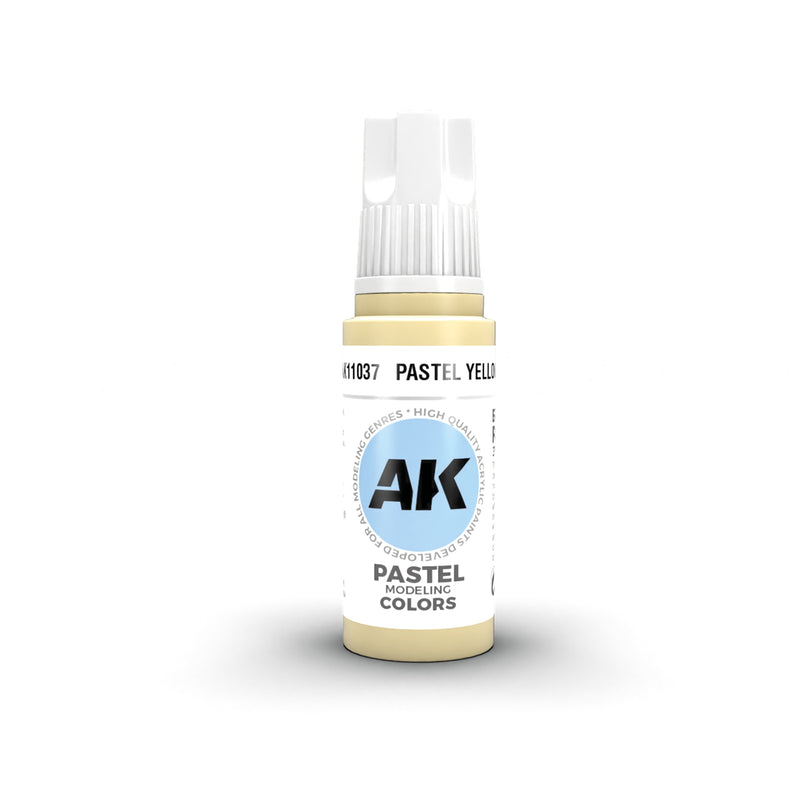 AK Interactive 11037 Pastel Yellow 3G Acrylic Paint 17ml Bottle