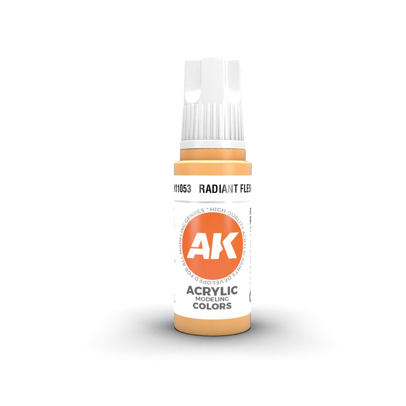 AK Interactive 11053 Radiant Flesh 3G Acrylic Paint 17ml Bottle