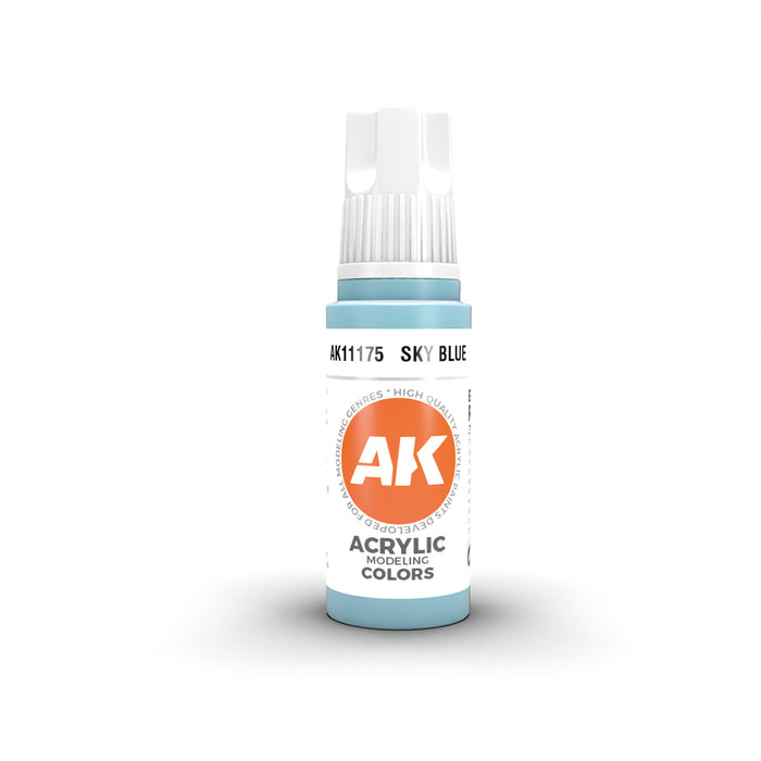 AK Interactive 11175 Sky Blue 3G Acrylic Paint 17ml Bottle