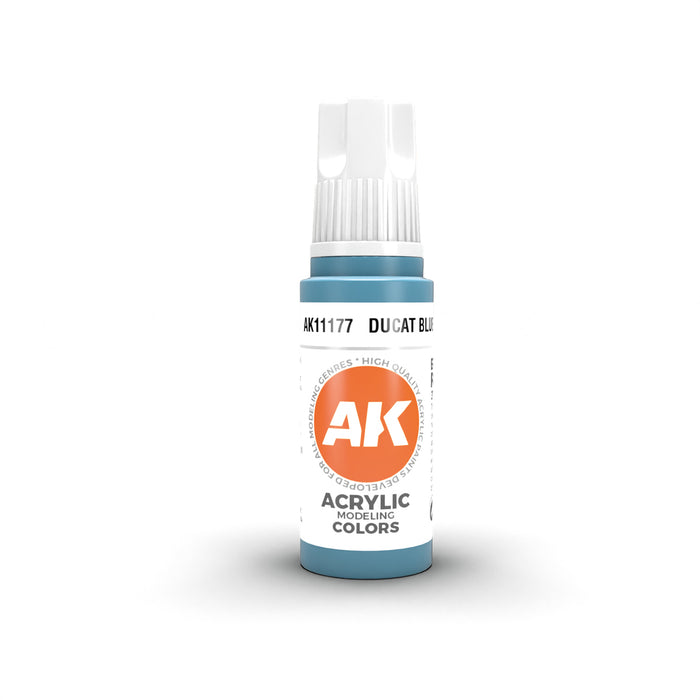 AK Interactive 11177 Ducat Blue 3G Acrylic Paint 17ml Bottle