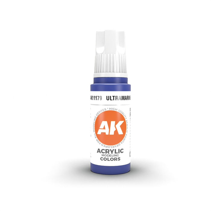 AK Interactive 11179 Ultramarine 3G Acrylic Paint 17ml Bottle