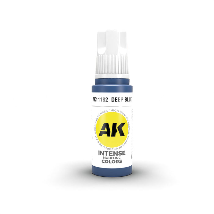 AK Interactive 11182 Deep Blue Intense 3G Acrylic Paint 17ml Bottle