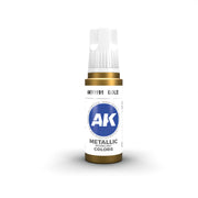 AK Interactive 11191 Gold Metallic 3G Acrylic Paint 17ml Bottle