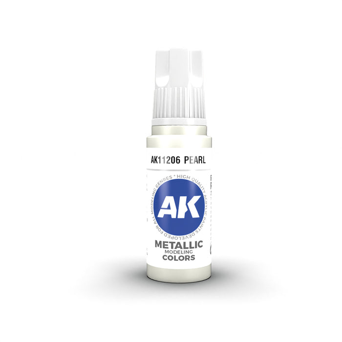 AK Interactive 11206 Pearl Metallic 3G Acrylic Paint 17ml Bottle