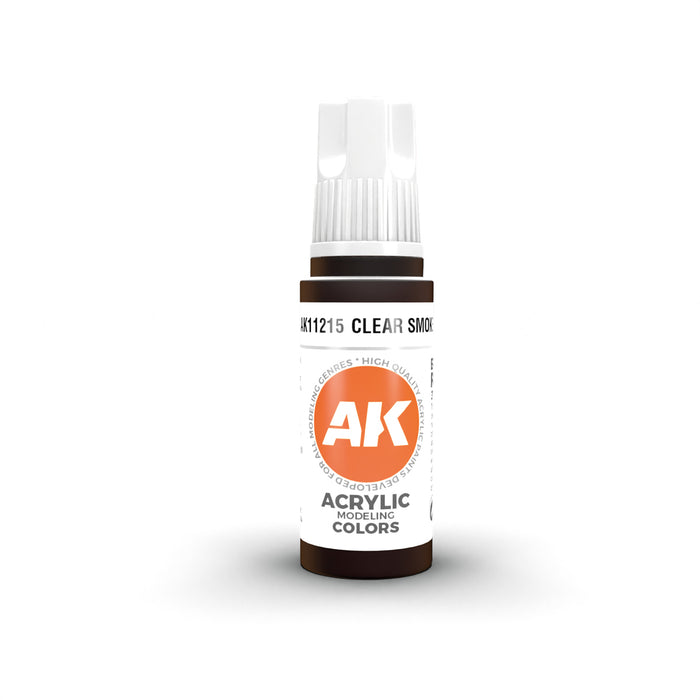 AK Interactive 11215 Clear Smoke 3G Acrylic Paint 17ml Bottle