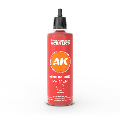 AK Interactive 11247 Minium Red 3G Acrylic Primer 100ml Bottle