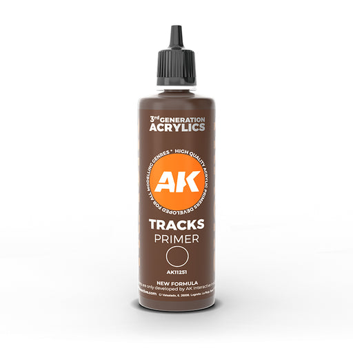 AK Interactive 11251 Tracks 3G Acrylic Primer 100ml Bottle