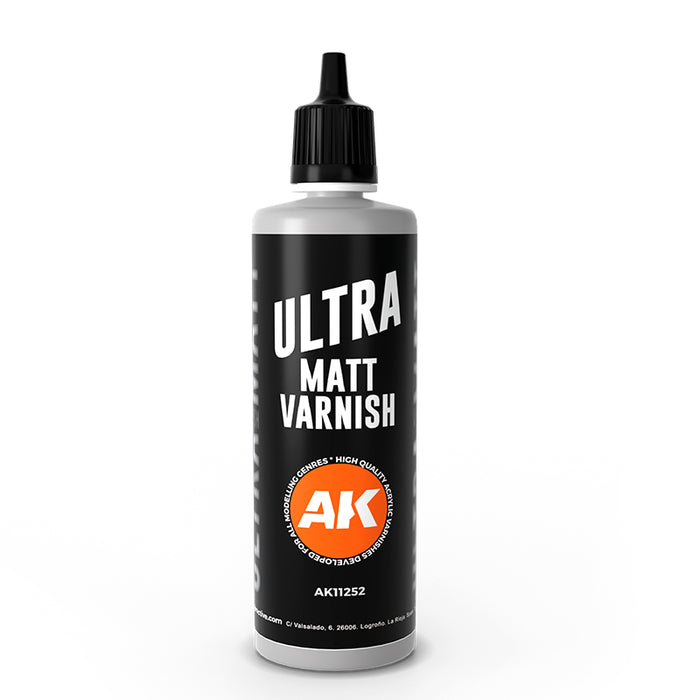 AK Interactive 11252 Ultra Matt 3G Varnish 100ml Bottle