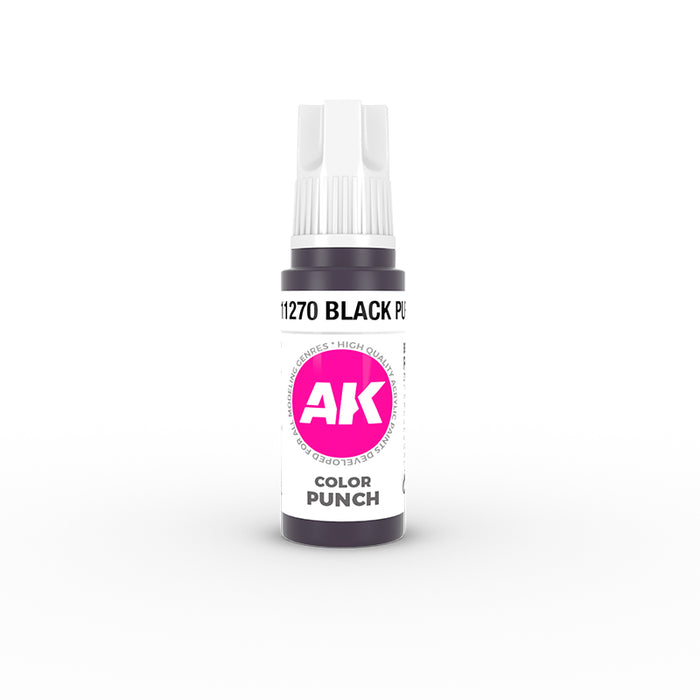 AK Interactive 11270 Color Punch: Black Purple 3G Acrylic Paint 17ml Bottle