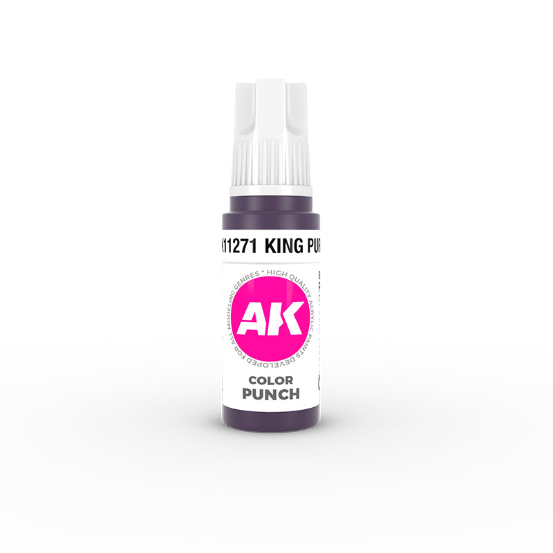 AK Interactive 11271 Color Punch: King Purple 3G Acrylic Paint 17ml Bottle