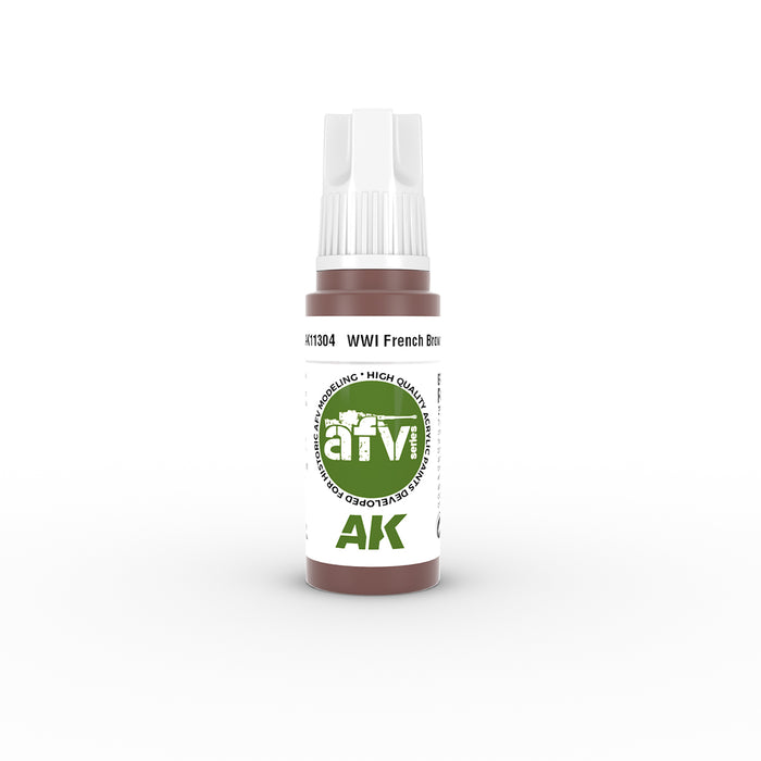 AK Interactive 11304 AFV Series: WWI French Brown 3G Acrylic Paint 17ml Bottle