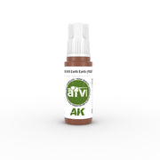 AK Interactive 11338 AFV Series: N°8 Earth Red FS30117 3G Acrylic Paint 17ml Bottle