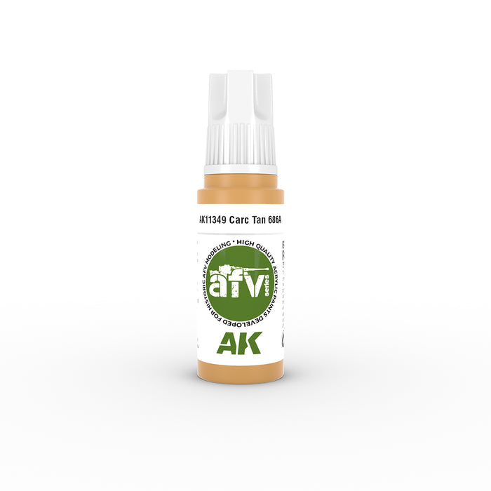 AK Interactive 11349 AFV Series: CARC Tan 686A FS33446 3G Acrylic Paint 17ml Bottle