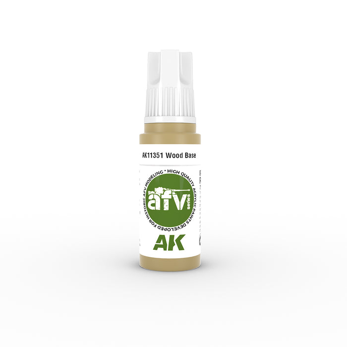 AK Interactive 11351 AFV Series: Wood Base 3G Acrylic Paint 17ml Bottle