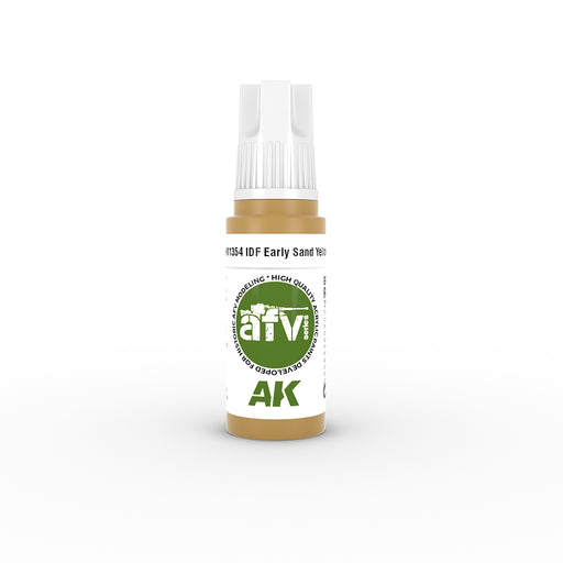 AK Interactive 11354 AFV Series: IDF Early Sand Yellow 3G Acrylic Paint 17ml Bottle