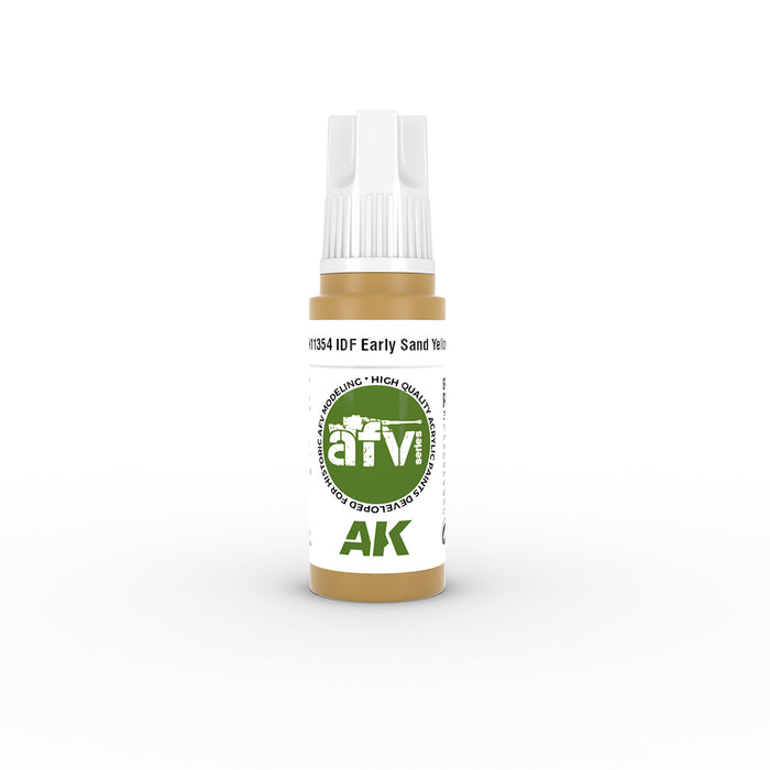 AK Interactive 11354 AFV Series: IDF Early Sand Yellow 3G Acrylic Paint 17ml Bottle