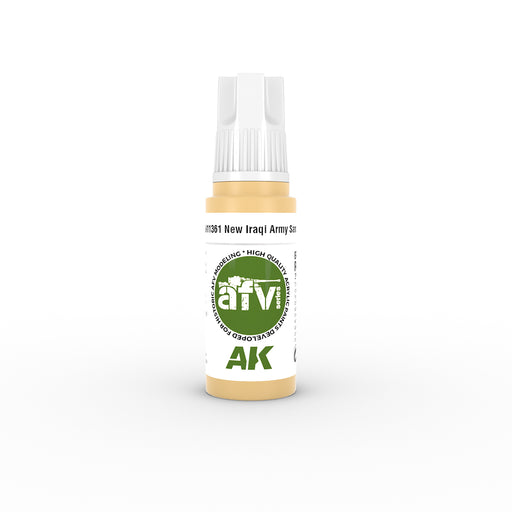AK Interactive 11361 AFV Series: New Iraqi Army Sand 3G Acrylic Paint 17ml Bottle