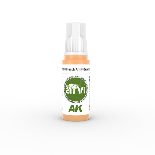 AK Interactive 11363 AFV Series: French Army Desert Sand 3G Acrylic Paint 17ml Bottle