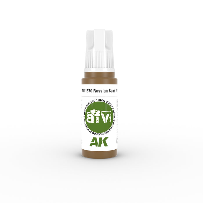 AK Interactive 11370 AFV Series: Russian Sand 7K 3G Acrylic Paint 17ml Bottle