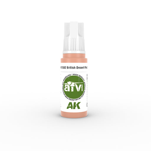 AK Interactive 11382 AFV Series: British Desert Pink Z1 3G Acrylic Paint 17ml Bottle