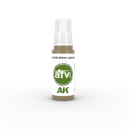 AK Interactive 11383 AFV Series: British Light Mud 3G Acrylic Paint 17ml Bottle