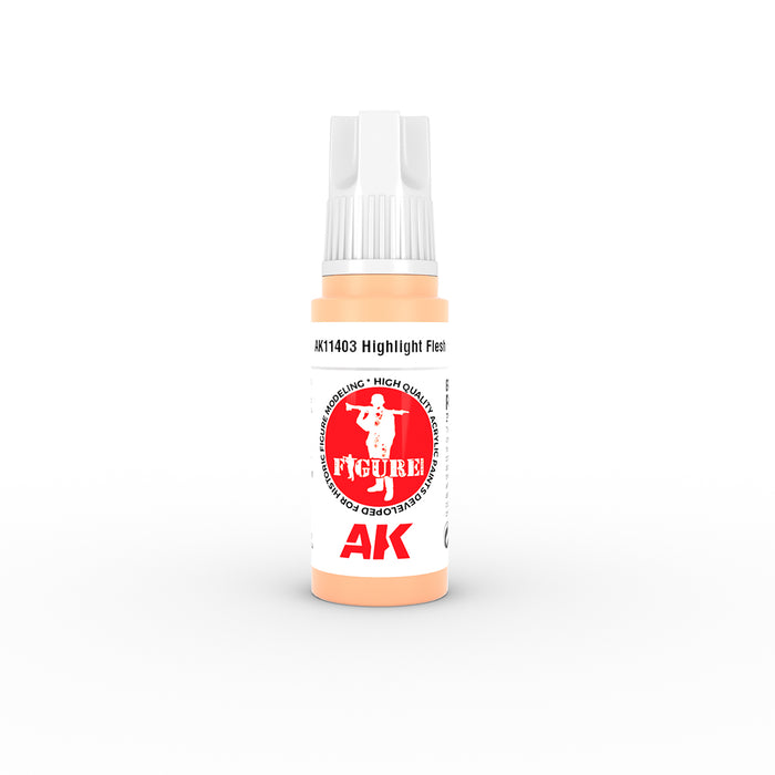 AK Interactive 11403 Figures Series: Highlight Flesh 3G Acrylic Paint 17ml Bottle